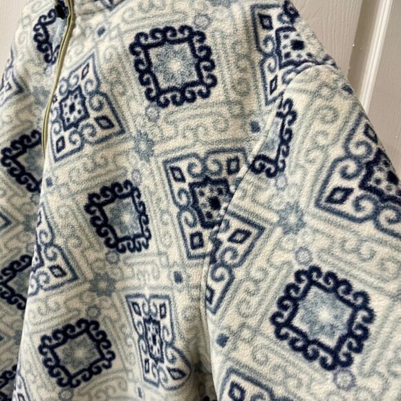 Pacsun Y2K 90’s PULLOVER FLLECE HIPPIE RETRO SZ XL BLUE(IVORY AESTHETIC CORE - Picture 5 of 15
